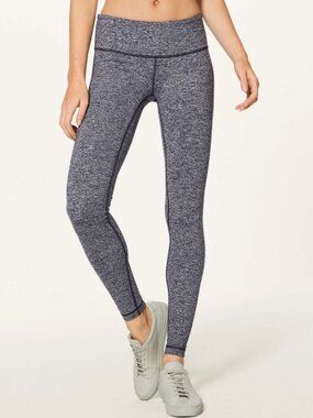 Lululemon Wunder Under Low-Rise Tight *28" Heathered Black